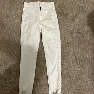 american eagle next level stretch white jeans
